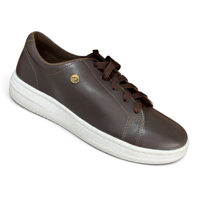 Tennis de Cuero Unisex R&oacute;mulo Ref 3838 Caf&eacute; | Calzado C&oacute;modo y Ergon&oacute;mico | Tus Pasos Bogot&aacute;